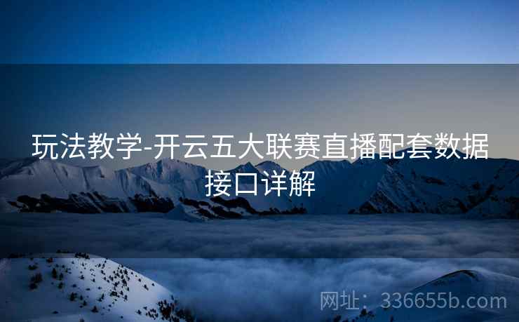 玩法教学-开云五大联赛直播配套数据接口详解