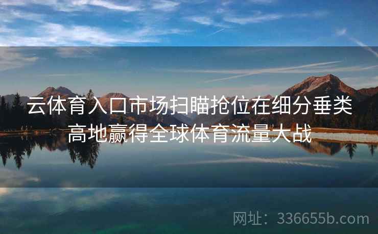 云体育入口市场扫瞄抢位在细分垂类高地赢得全球体育流量大战