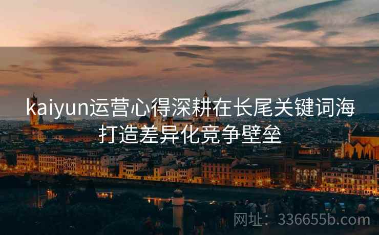 kaiyun运营心得深耕在长尾关键词海打造差异化竞争壁垒