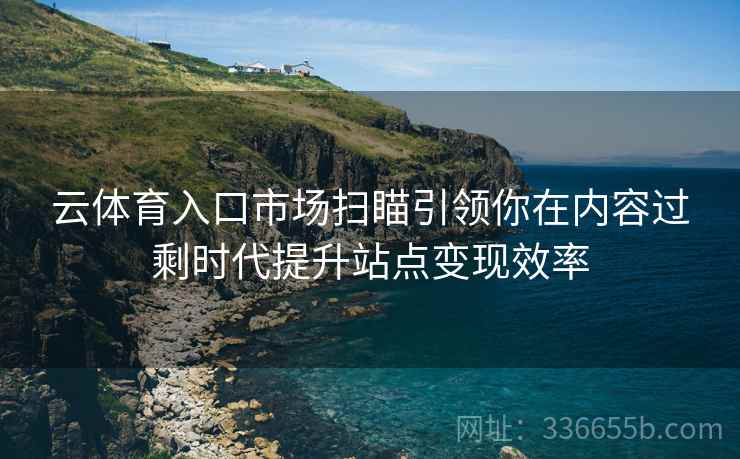 云体育入口市场扫瞄引领你在内容过剩时代提升站点变现效率